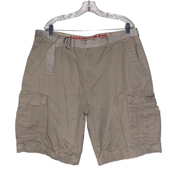 Unionbay Survivor Classic Fit Tan Hiking Cargo‎ Short Gorpcore Men 40 Cotton - Picture 1 of 5